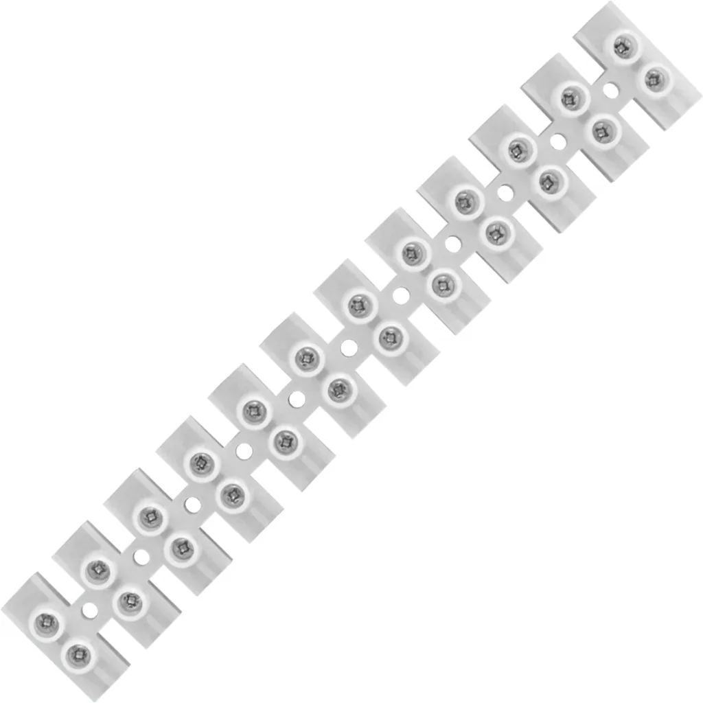 Imagen 1 de 100-Ampere 21,2mm2 12-Pares Regleta-Tornillo 380V 100A-Max 226x35x29mm