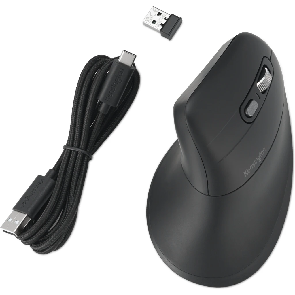 Imagen 6 de Mouse Ergonómico Inalámbrico Kensington Pro Fit, Vertical 1600dpi USB Negro