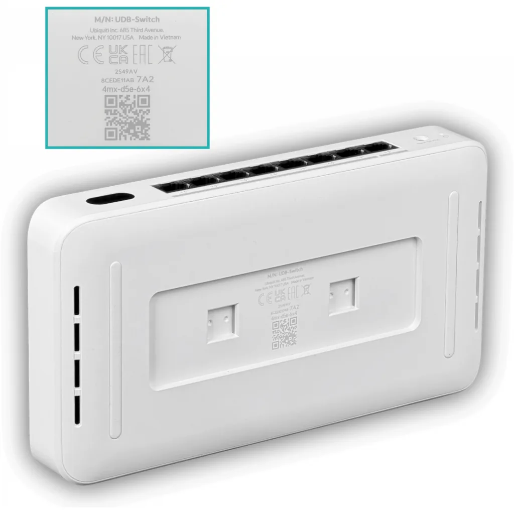 Imagen 5 de UniFi Bridge Switch 8Ports: (1)10GbE (7)2.5GbE PoE+ WiFi7 MIMO 2x2 (6/5GHz) 5.8/4.3Gbps 8dBi 23/26dBm Req: Cable Trebol-C5 modelo 1163