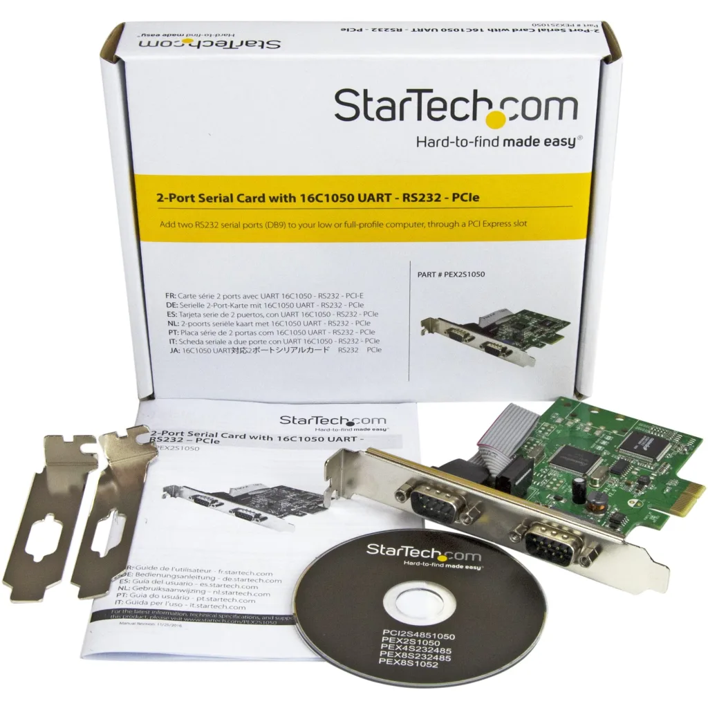 Imagen 4 de Tarjeta Serial PCI Express de 2 Puertos DB9 RS232 con UART 16C1050 