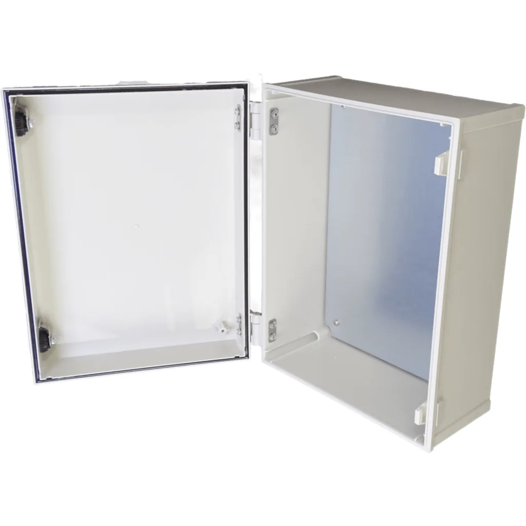 Imagen 2 de TIBOX 400x300x180mm Tablero Estanco Gris Plastico IP66 RoHS c/Placa