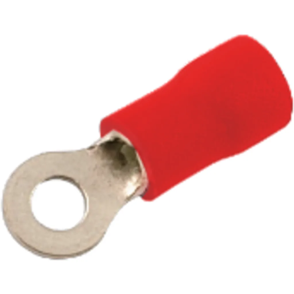 Ojo-3,2mm 0,5-1,5mm2-Cable 100-unids. Conector Rojo Aislado PVC