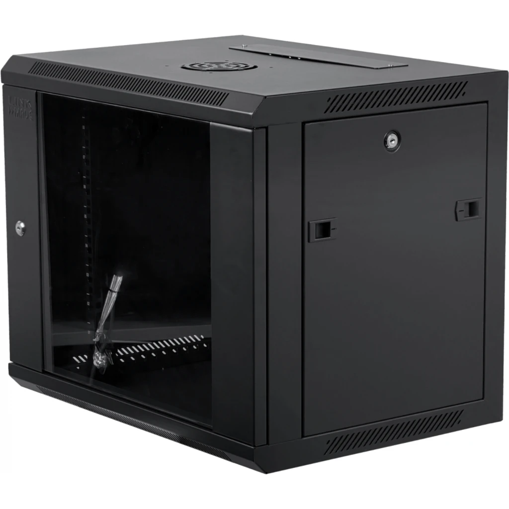 Imagen 1 de Gabinete Muro LINKMADE 45CM-FONDO 9U RACK PARED NEGRO