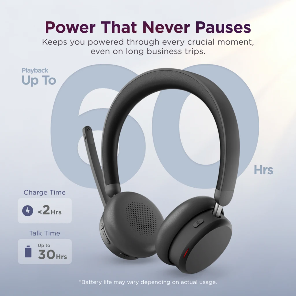 Imagen 14 de Audifono Lenovo Dual-Mode Wireless ANC 6550 USB-A Teams Bluetooth5.3