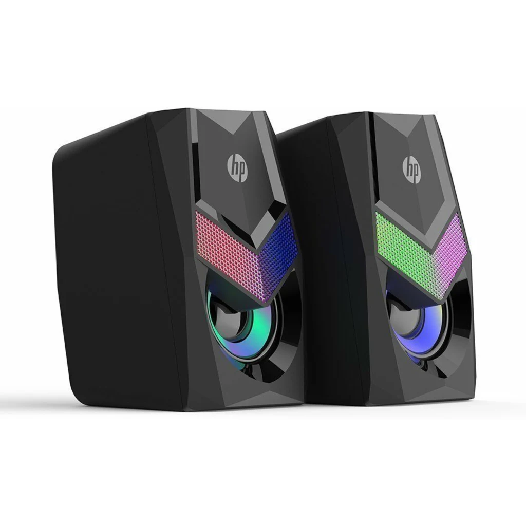 Imagen 1 de Parlantes HP DHE-6000 Multimedia Wired 2x 3W RGB Control touch USB+3.5mm Negros