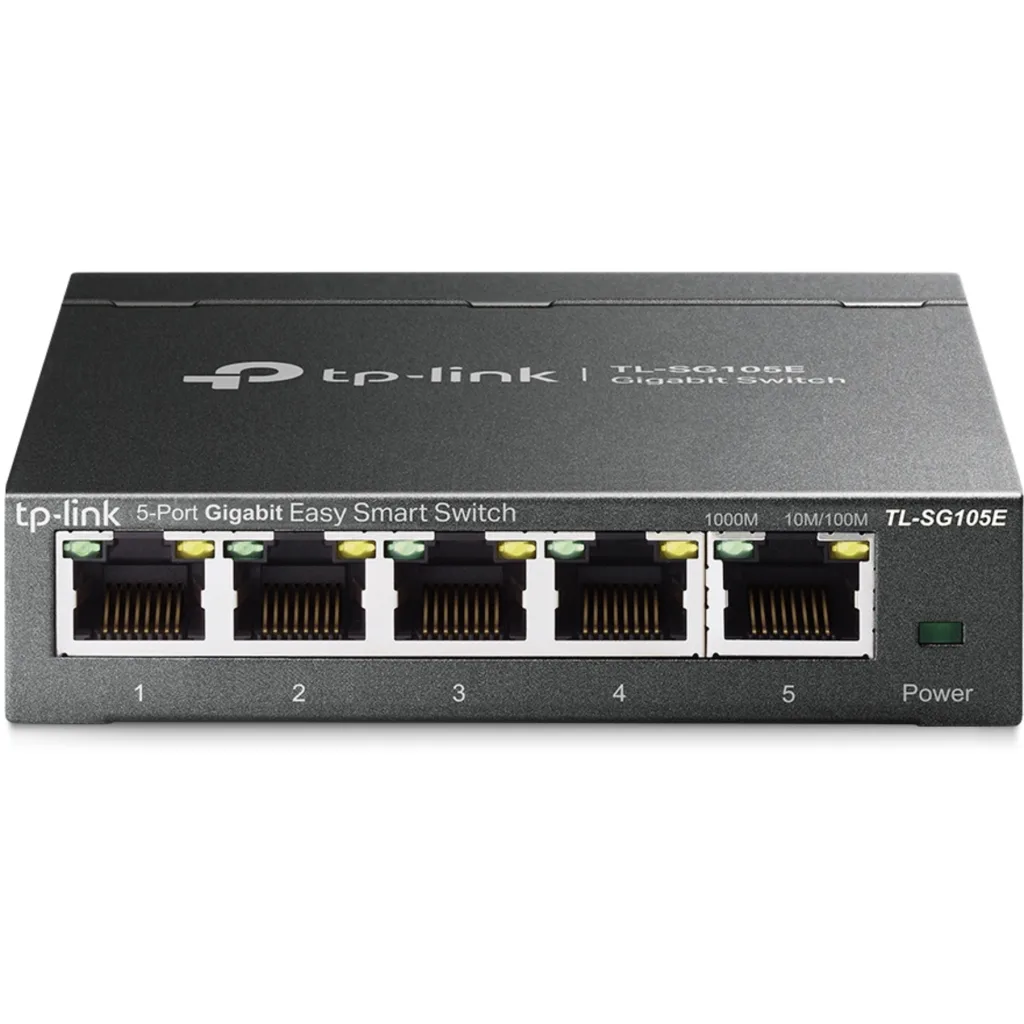 Switch TP-Link TL-SG105E 10/100/1000 Gigalan Easy Smart Switch 5 Puertos
