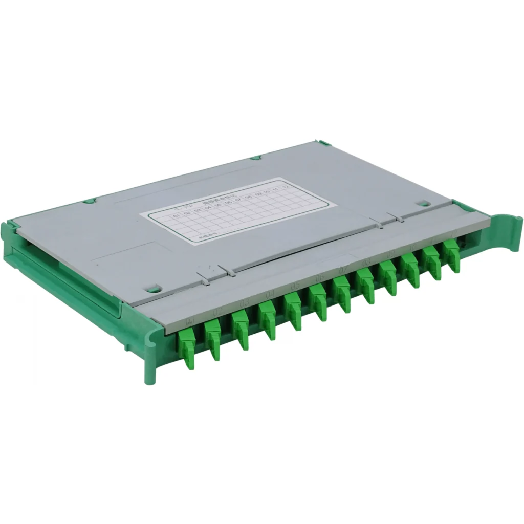 Bandeja 12-E2000/APC p/Cabecera tipo ODF incluye pigtails-SM y coplas