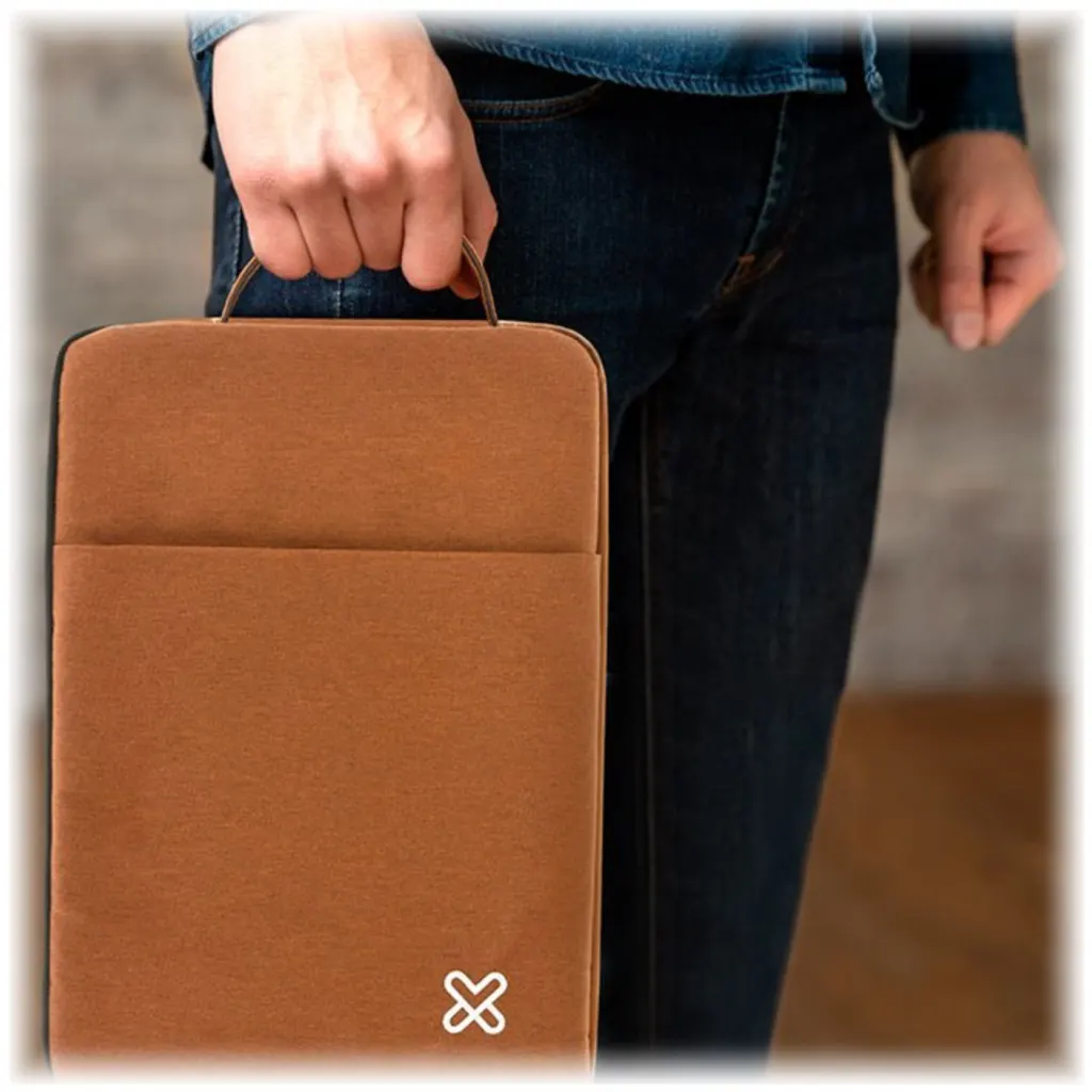 Imagen 16 de Funda KlipX KNS-420BR para  Notebook hasta 15.6" Con Cierre Poliéster Color Café