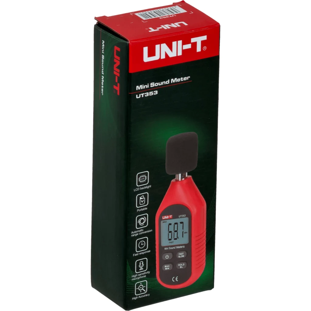 Imagen 1 de UNI-T Medidor Ruido 30-130dB +1,5dB LCD inc-3xAAA UT353