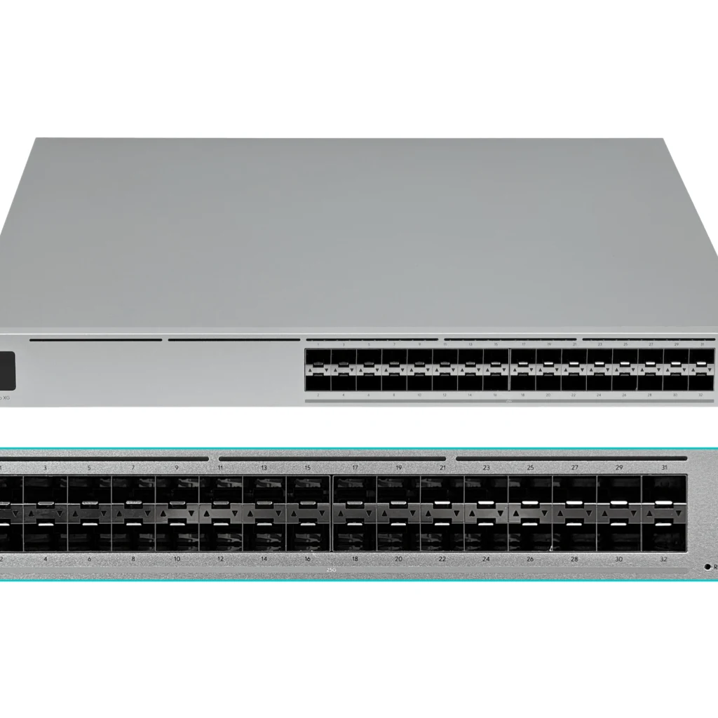 Imagen 1 de UBIQUITI 32-SFP28-25G USP 1600Gbps 1.6Tbps Rack-1U Switch L3 req-Unifi