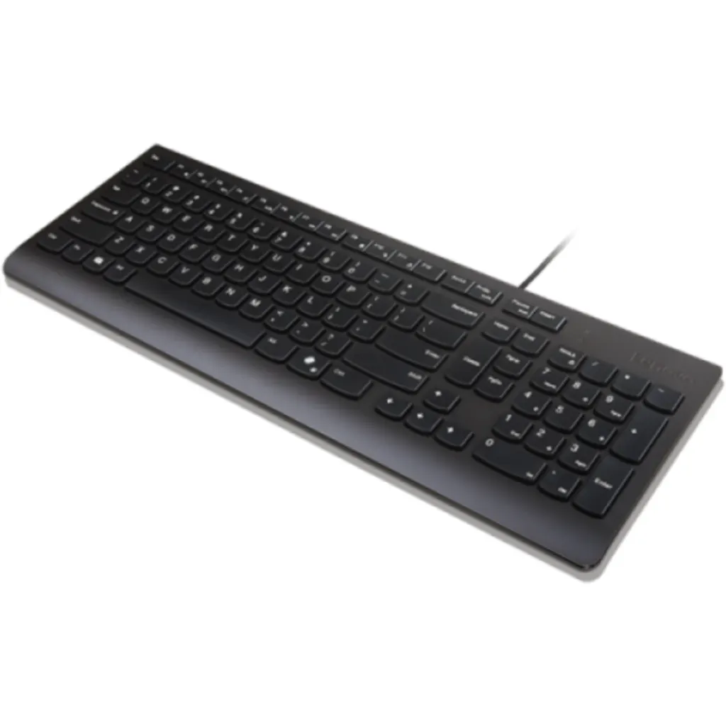Lenovo - Keyboard - Wireless - Spanish - Bluetooth - Ergonomic Design - All black