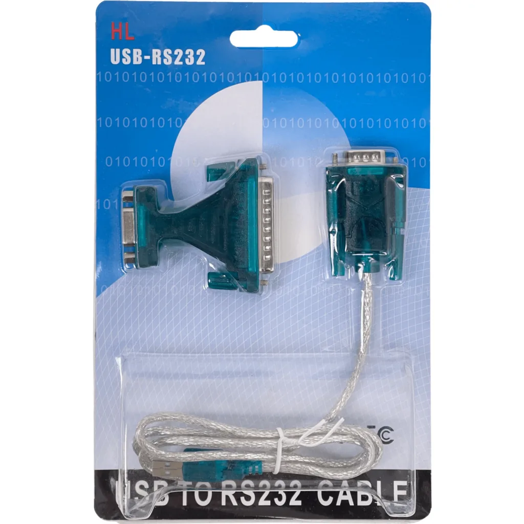 Cable USB-A a Serial DB9 Macho y Adaptador DB9 Hembra a DB25 Macho