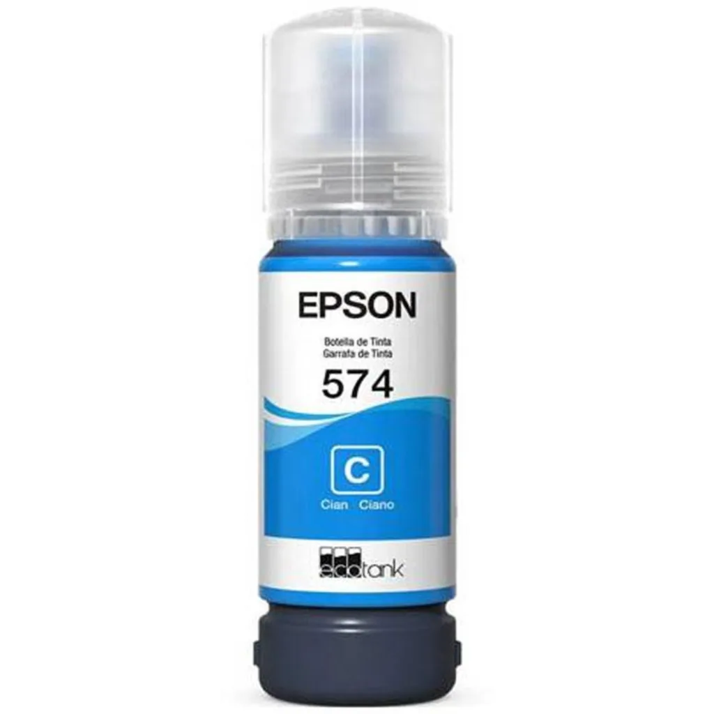Imagen 1 de Botella de Tinta Epson T574 Cian, EcoTank L8050/L18050, 7.300 Páginas 70ml 