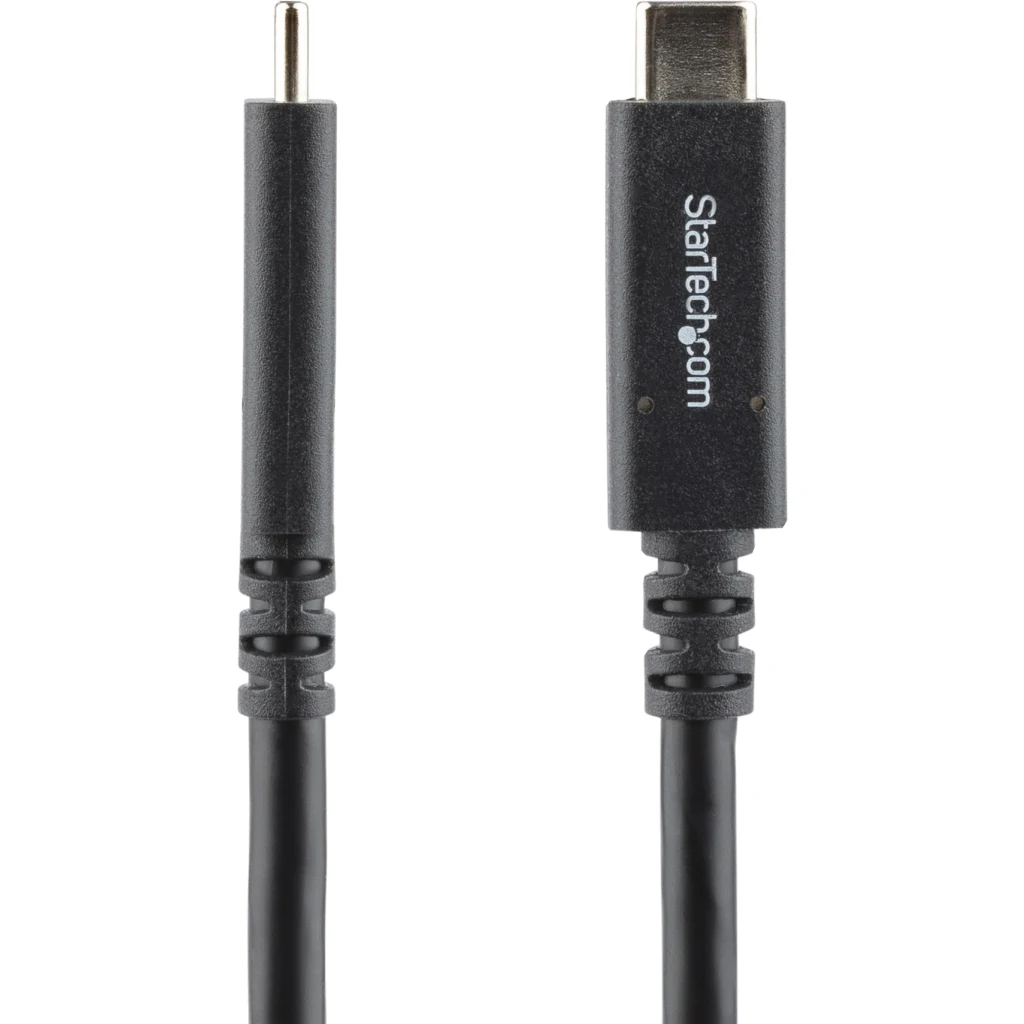 Imagen 2 de StarTech.com Cable de 1,8m USB-C a USB-C con capacidad para Entrega de Alimentación de 5A - USB TipoC - Cable de Carga USBC - USB 3.0 - Cable USB - USB-C (M) recto a USB-C (M) recto - USB 3.0 - 5 A - 1.8 m - compatibilidad con 4K - negro - para P/N: SV211HDUC