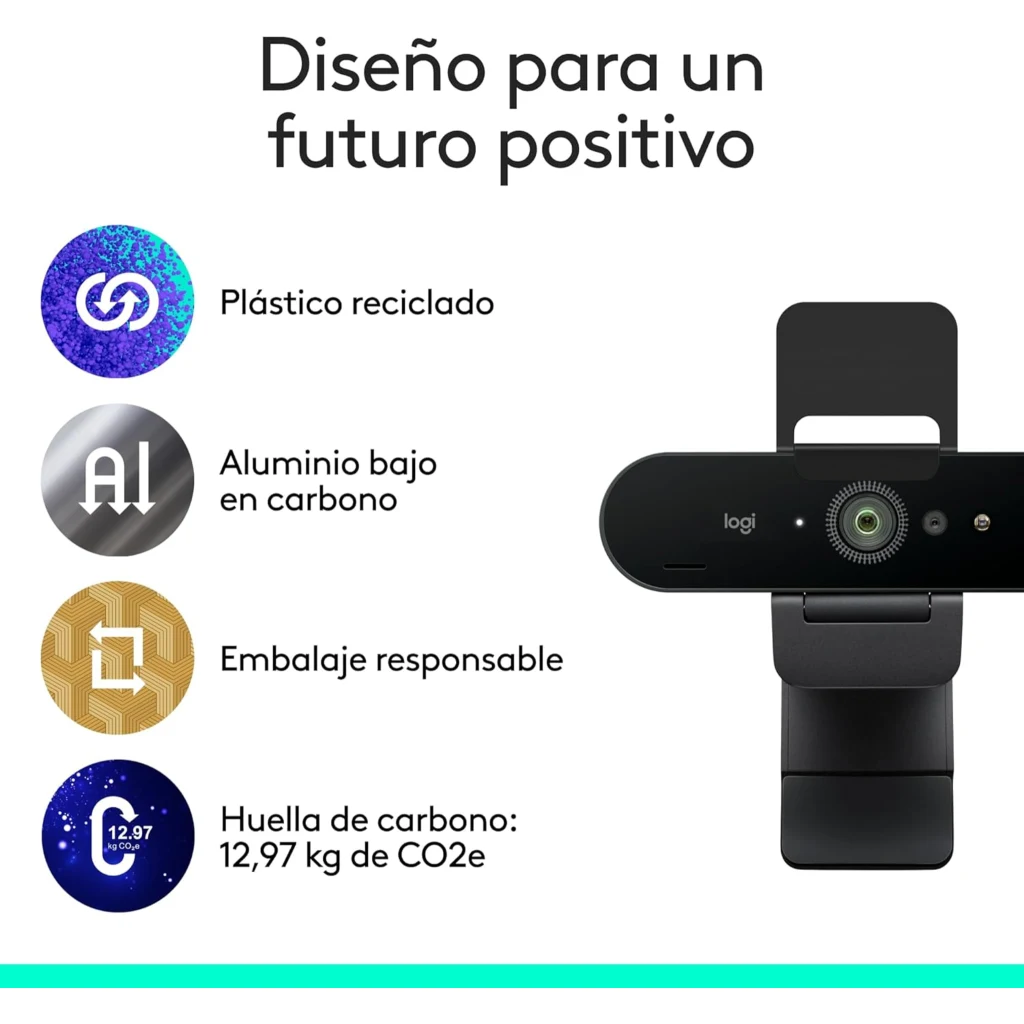 Imagen 9 de Cámara Video Conferencia Logitech Brio 4K Zoom digital: 5x Conect. USB-A o USB-C