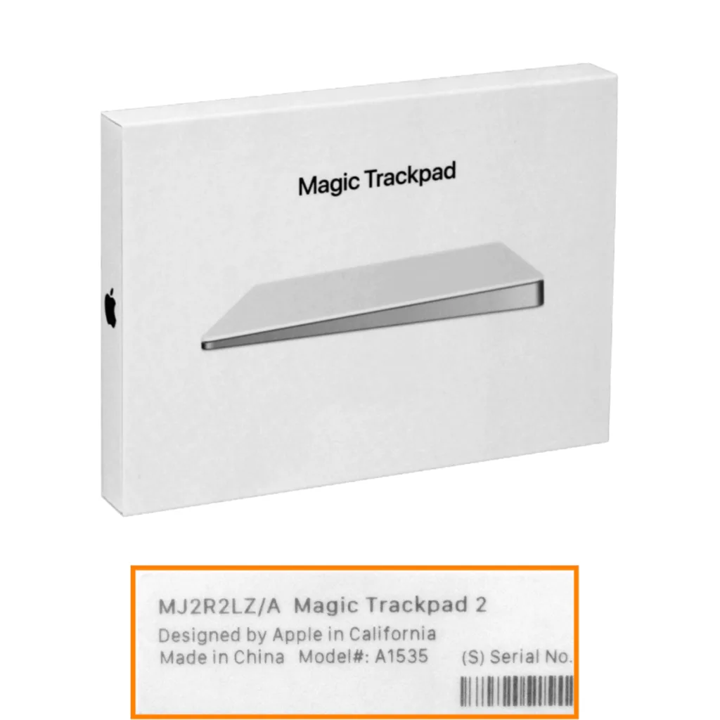 APPLE Silver Magic-Trackpad2 Bluetooth Litio inc/Cable MJ2R2LZ/A A1535