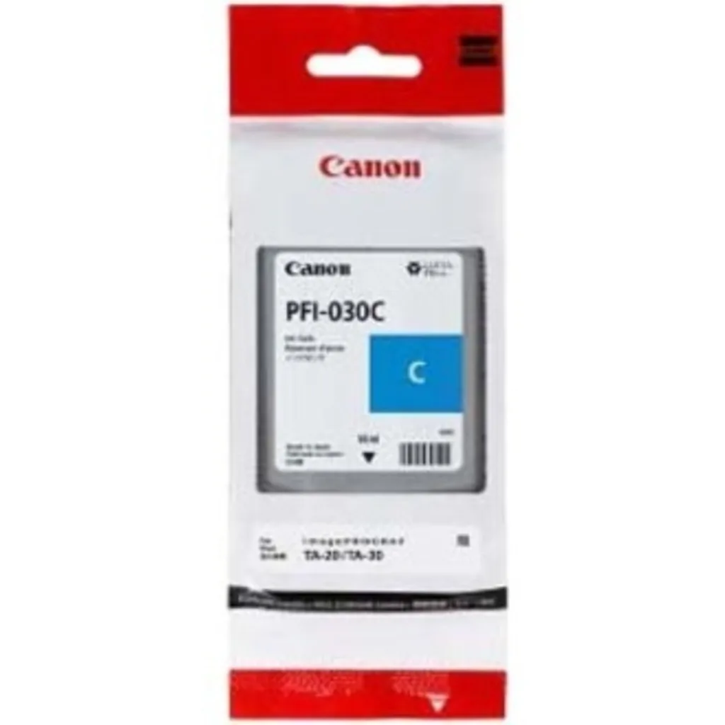 Cartridge Canon PFI-030 Cian para imagePROGRAF TA-20 / TA30, 55ml
