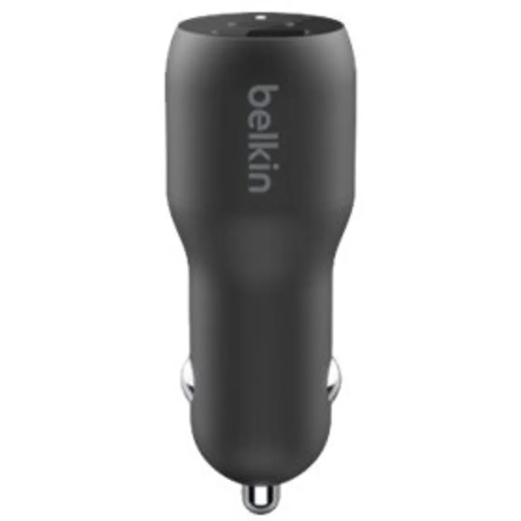 Imagen 2 de Belkin Dual Car Charger - Adaptador de corriente para el coche - 37 vatios - PD 3.0 - 2 conectores de salida (USB, 24 pin USB-C)
