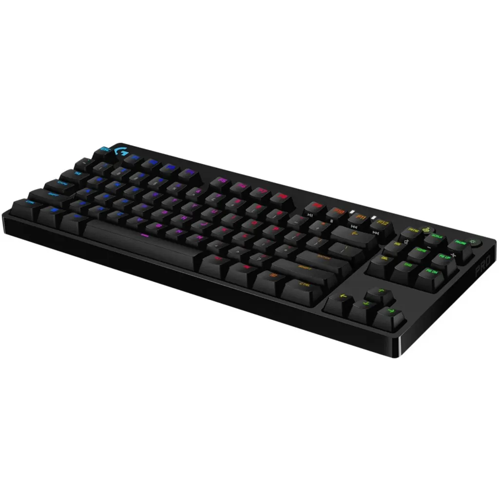 Imagen 17 de Teclado Gamer Alámbrico Logitech G Pro RGB Mecánico Switch GX Blue Color Negro