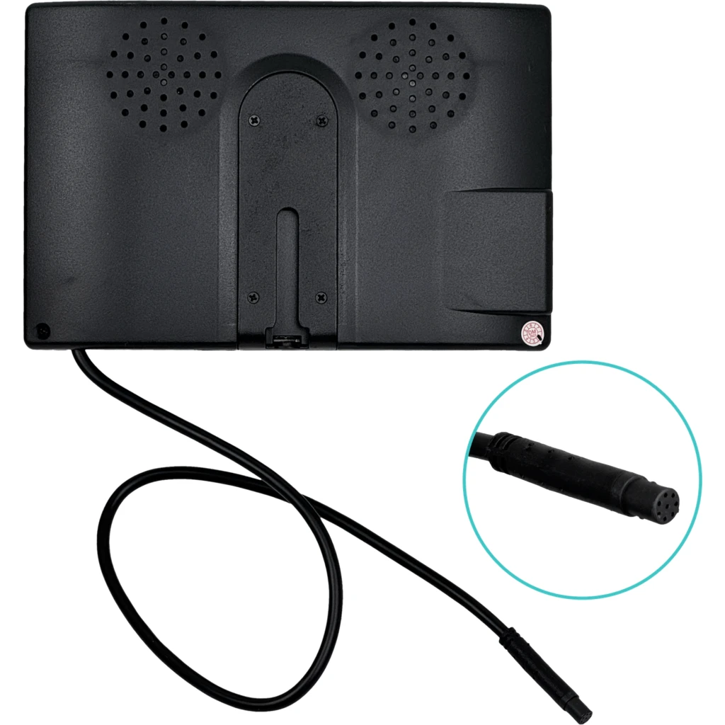 Imagen 1 de Monitor 7-pulgadas Pantalla Analogo 2-RCA-H Plug-5,5x2,1mm Auto-Muro