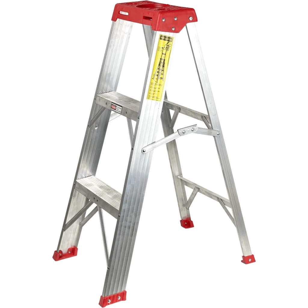 0,9mt 90kg Taburete Tijera Aluminio 3-Peldano Escalera 0.91mt Escala