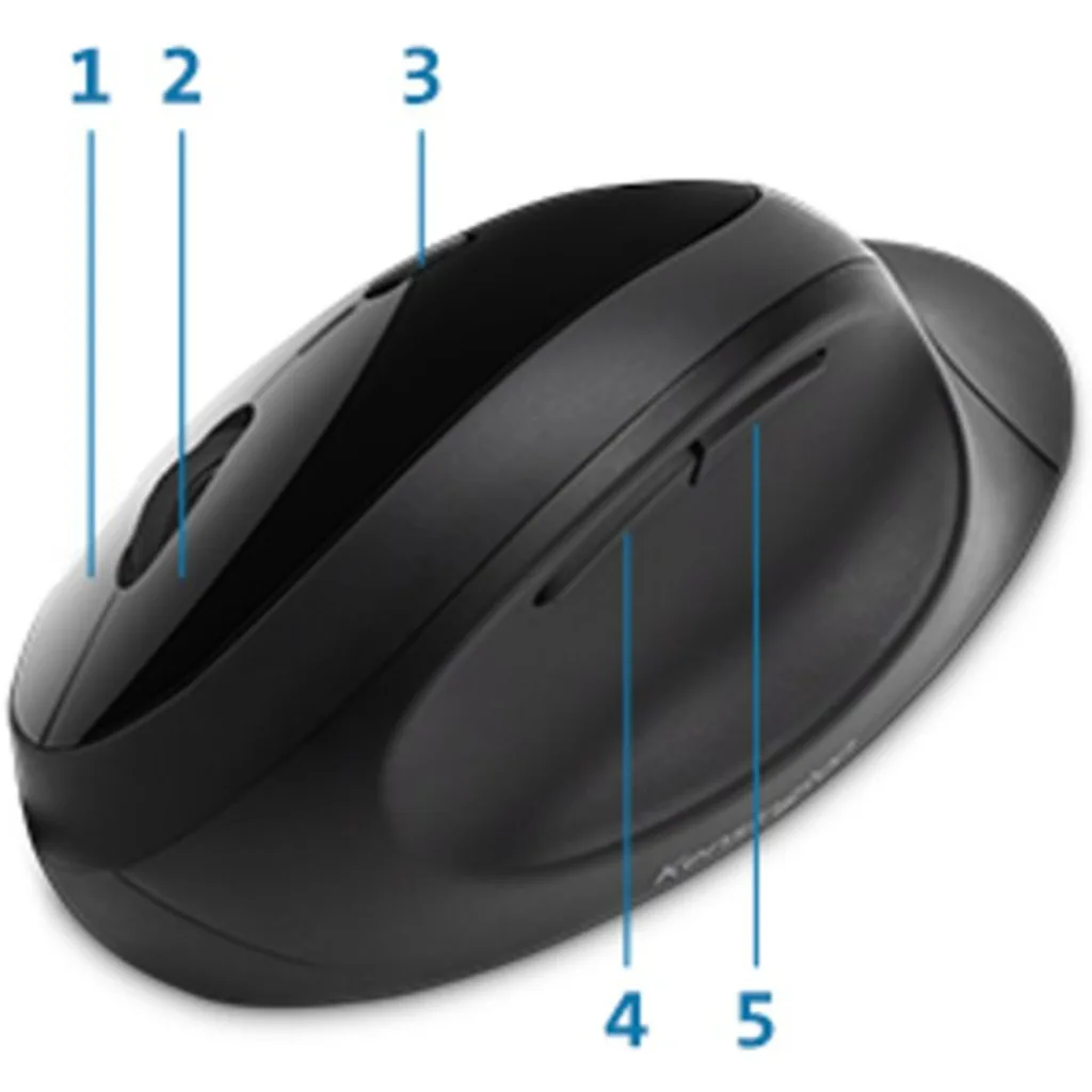 Imagen 19 de Mouse Ergonómico Inalámbrico Kensington Pro Fit, Óptico 1600DPI 5 botones Negro