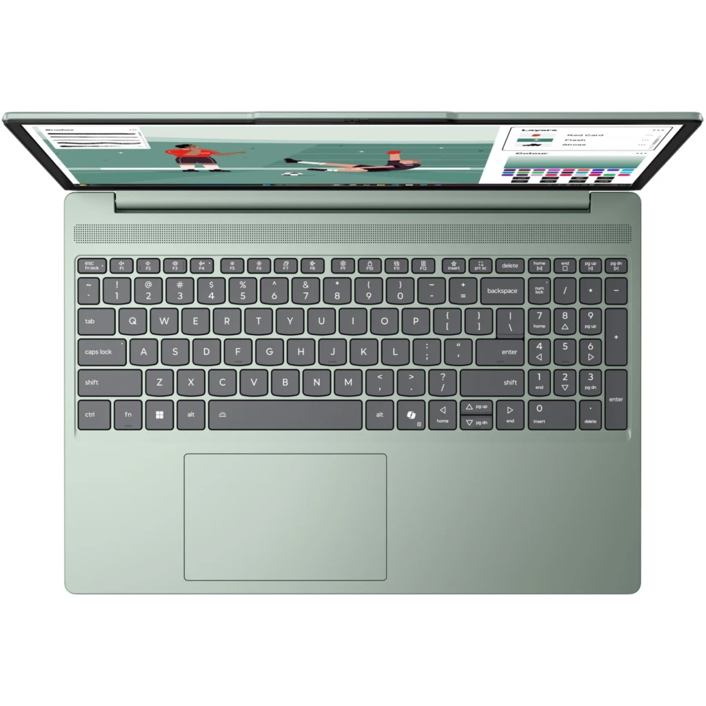 Imagen 4 de LV Ideapad Slim 3 Gen 11 Core 5 8GB 512GB 153 WUXGA Touch  Wifi 7 T Retroiluminado   Breeze Moss
