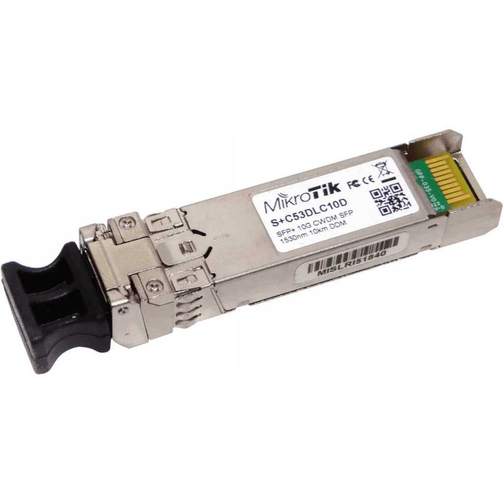 Imagen 1 de MIKROTIK SFP+ CWDM module 10G SM 10km 1530nm LC-connector DDM
