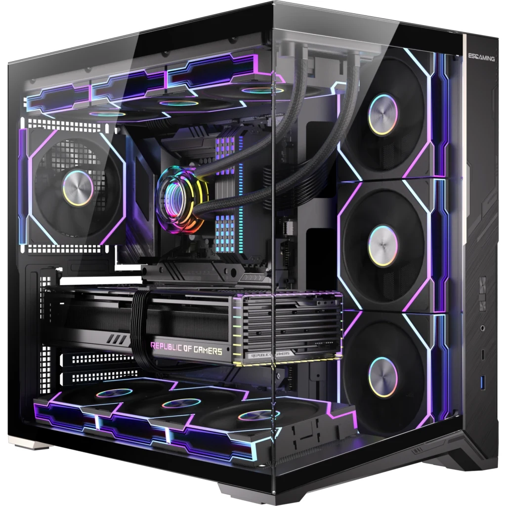 Imagen 0 de Gabinete Gamer ZERO MAX F8 270deg Vidrio Templado | ATX / Micro ATX | 7 Ventilad