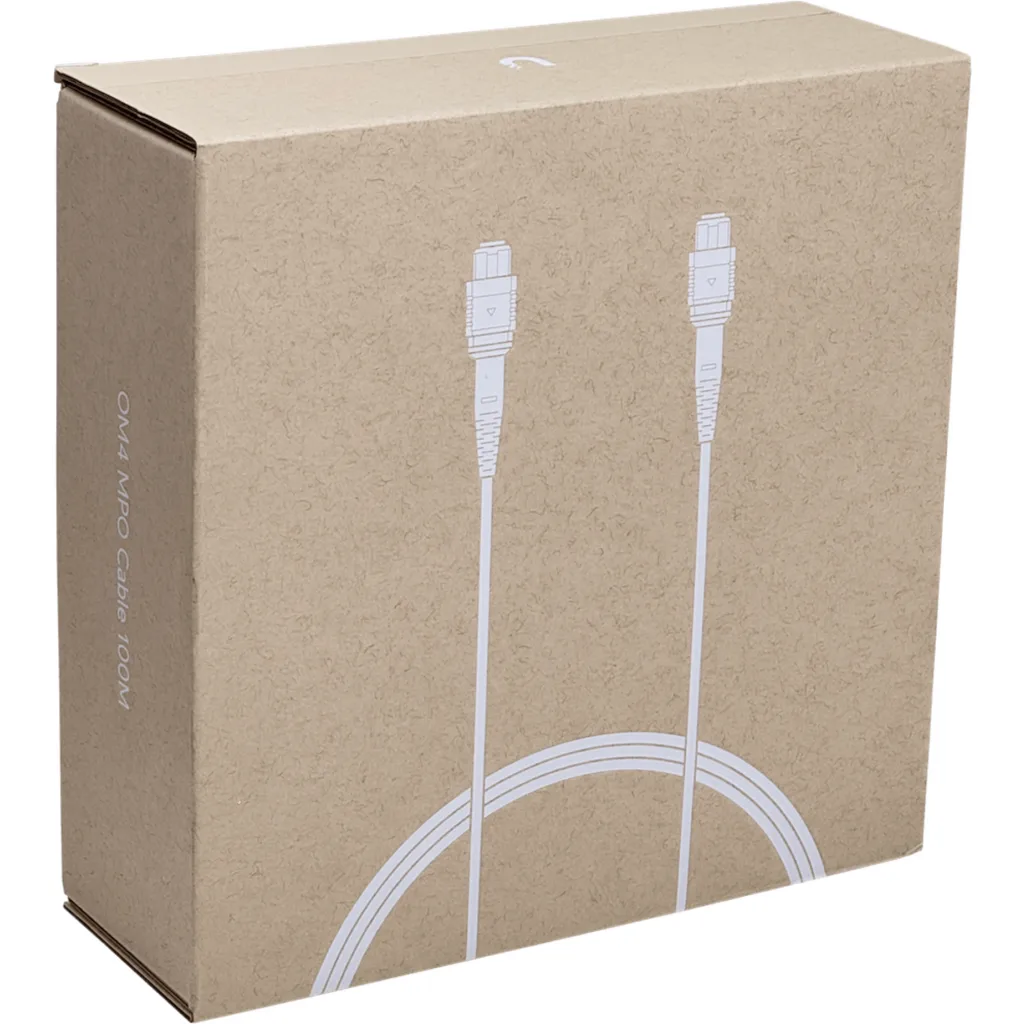 UI 100mt MPO-MPO 12-Fibras Type-B OM4 Multimodo MM Jumper Fibra LSZH