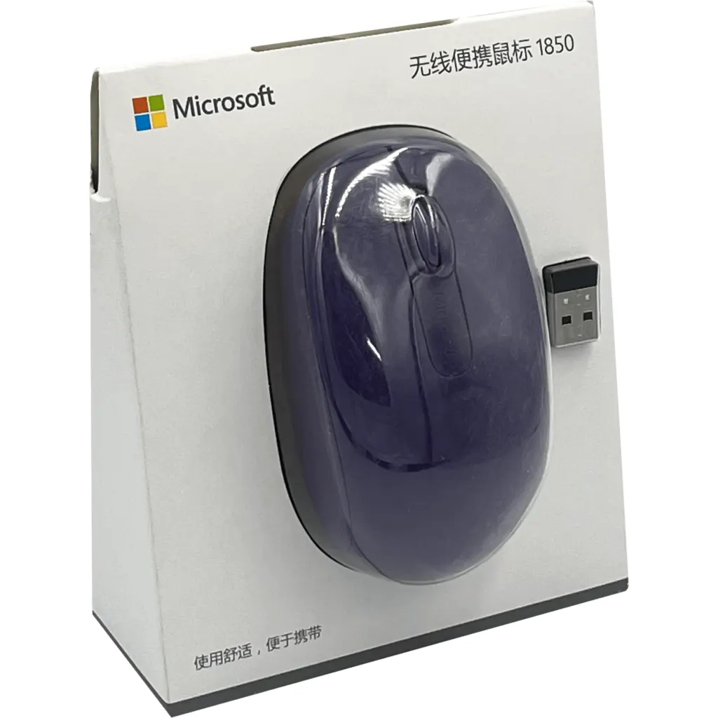 Imagen 4 de Mouse Violeta USB inalambrico 2,4GHz req/1-AA Purple Morado