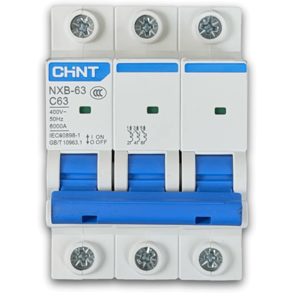 Imagen 1 de Trifasico 3x63A 15kA 230/400V Interruptor Termomagnetico C63 BKN-b