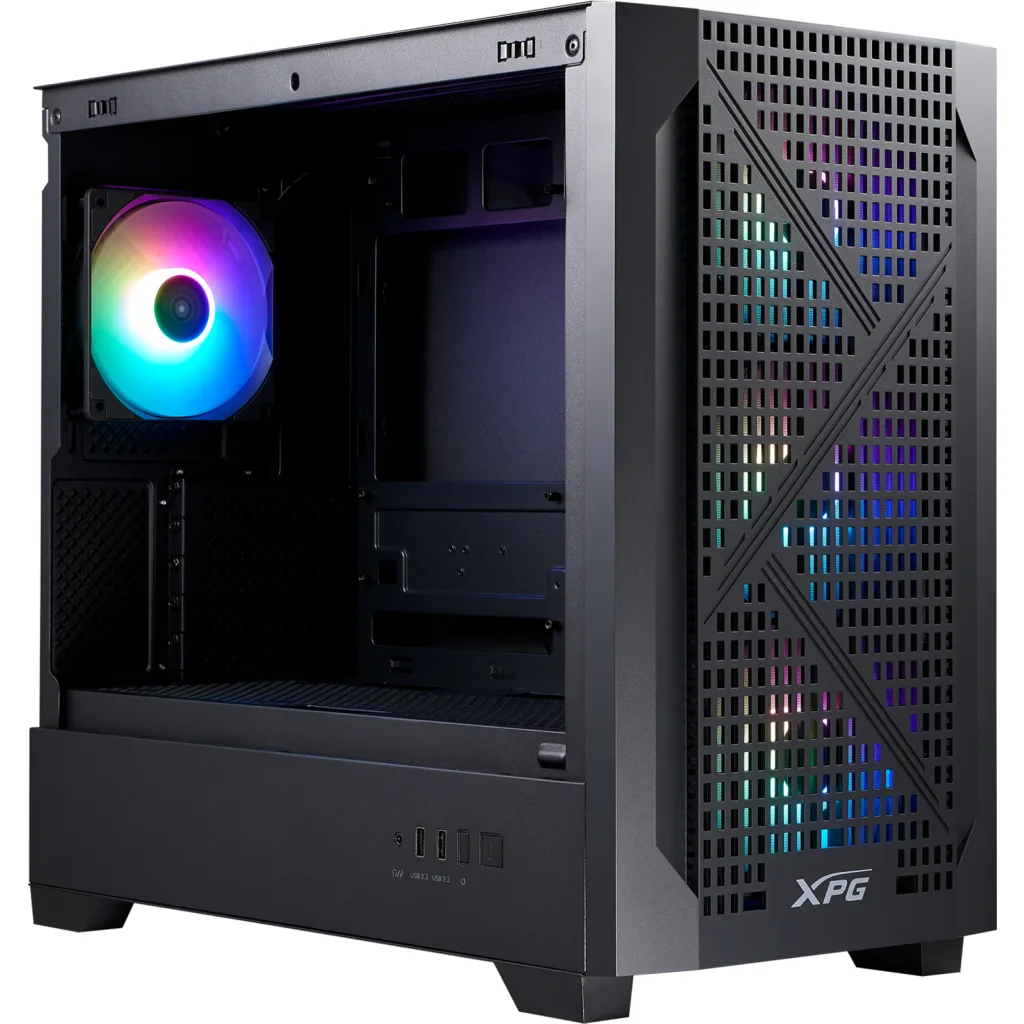 Imagen 3 de Gabinete XPG LANDER 300 Micro-ATX 4 Vent ARGB Negr