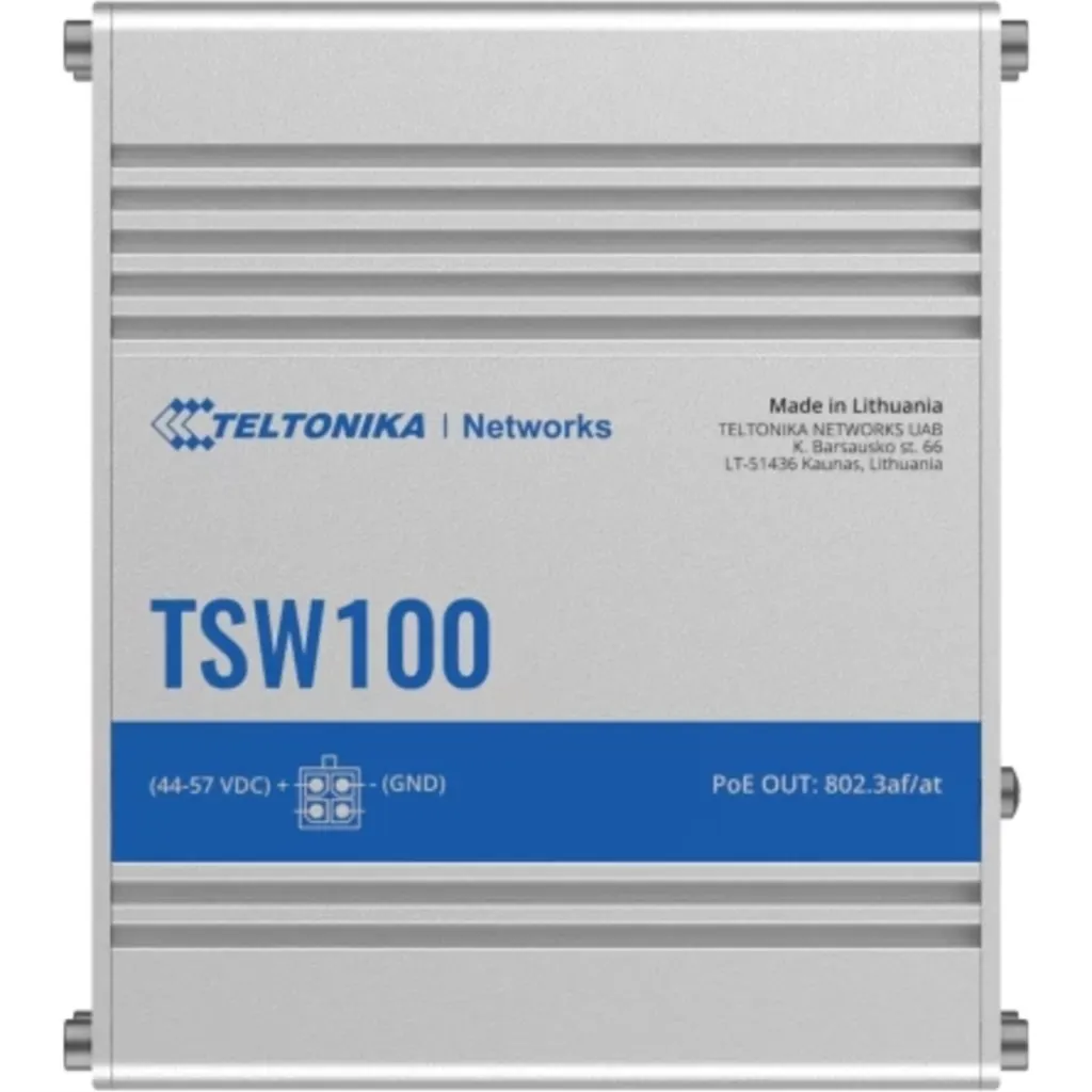 Imagen 1 de Teltonika TSW100  industrial 5-1000 no-admin 4-poe 120W