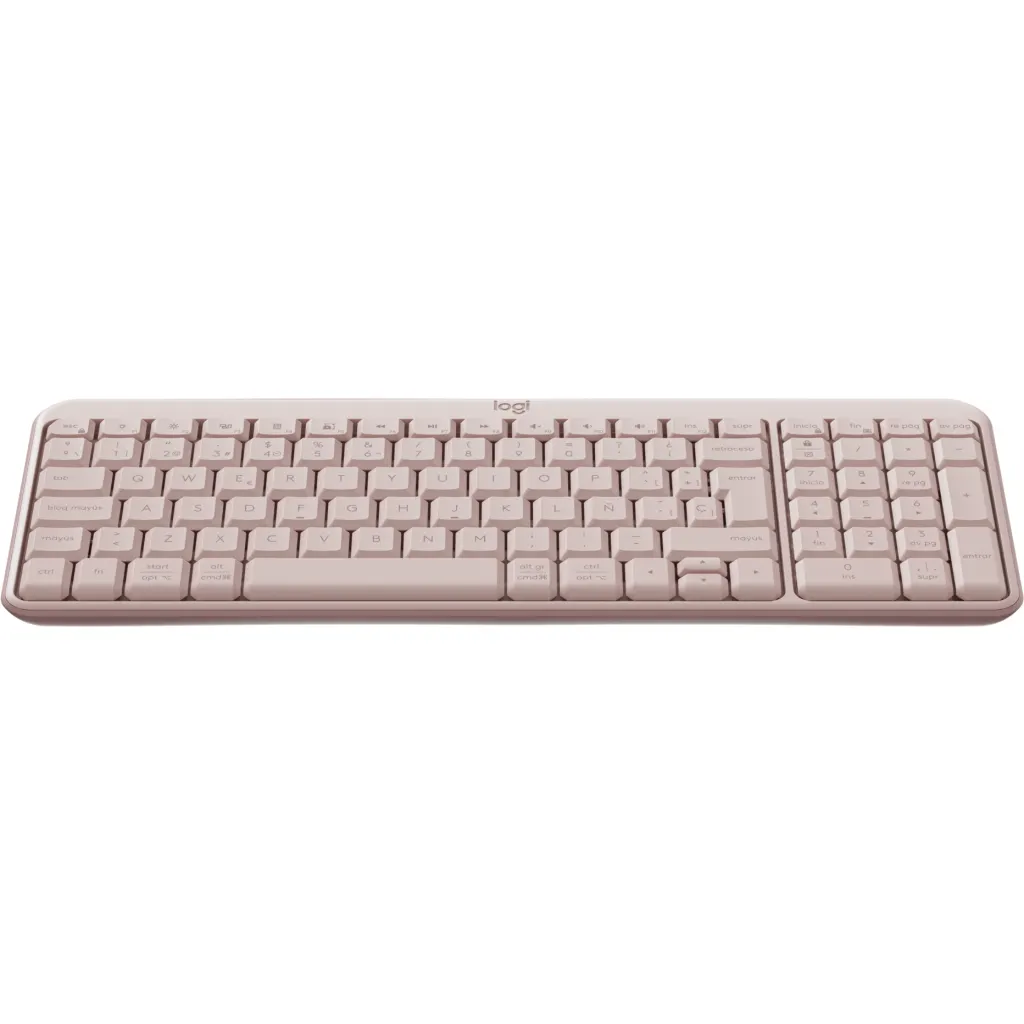 Imagen 1 de Teclado Inalámbrico Logitech K250 Epañol Qwerty Bluetooth Rosado