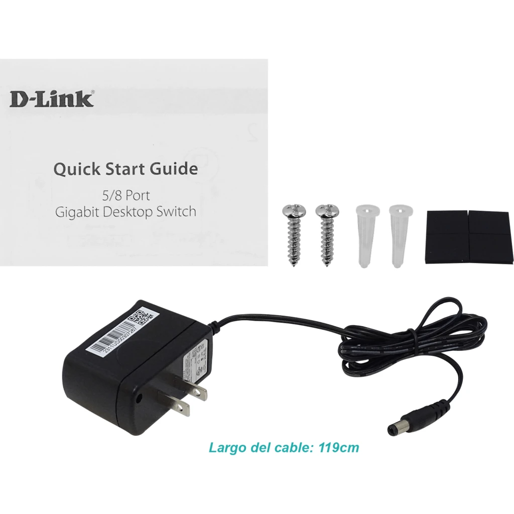 Imagen 5 de Switch D-link DGS-108, 8 Puertos 10/100/1000 16 Gb/s, Gigabit Plug&Play