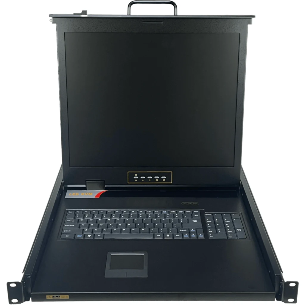 Consola Monitor 1-VGA Teclado Trackpad 1-USB Rack 1U requiere-KVM