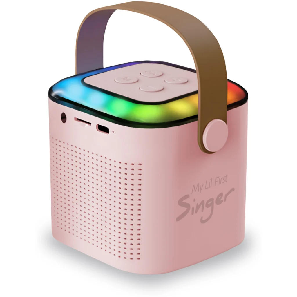 Imagen 1 de MLAB KARAOKE MY LIL FIRST SINGER CON LUZ RGB 1 MICROFONO INALAMBRICO PINK