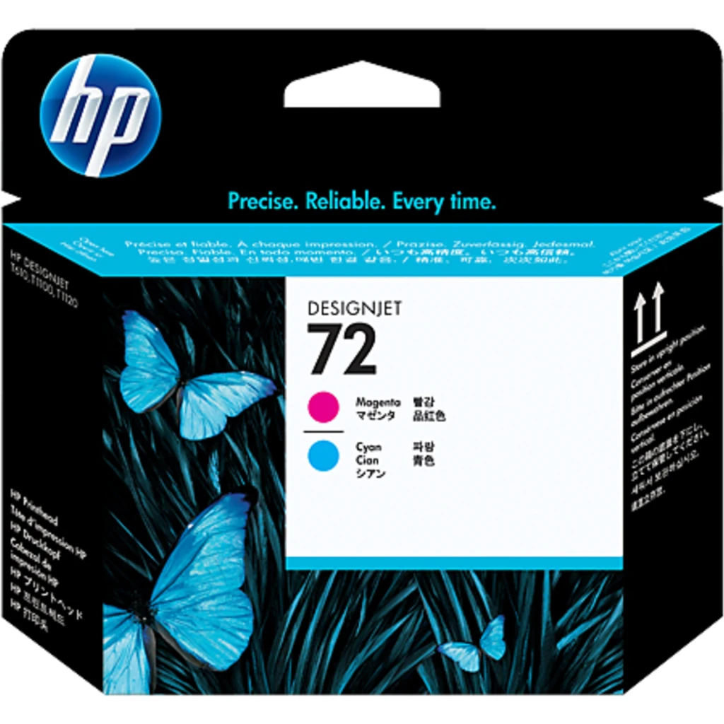Cabezal de Impresion HP 72 Magenta &amp; Cyan para DesignJet  T1100, T610