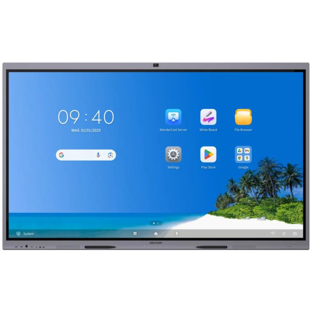 Hikvision - LED-backlit LCD monitor - 75" - 4K Cam Mic Android 14 Wifi EDL