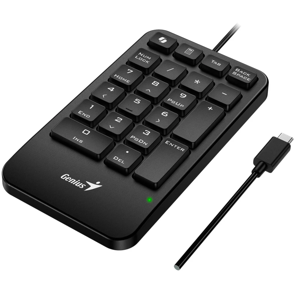 GENIUS TECLADO NUMERICO COPILOT TYPE-C BLACK-NUMPAD-125 USB-C