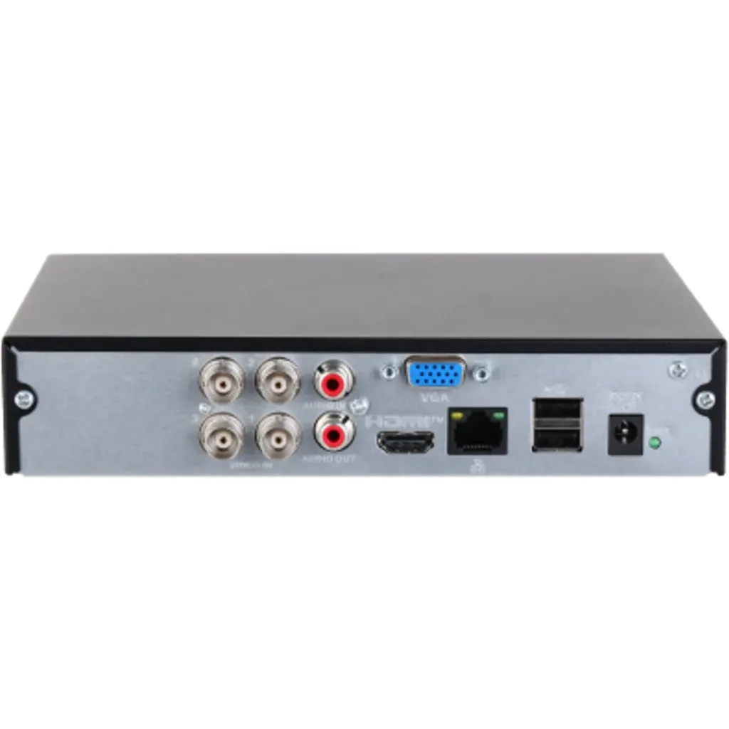DH-XVR1B04H-I/T. XVR Dahua de 4 canales, WizSense, Serie Cooper, Soporta camaras con Audio bidireccional, 1U, 1 HDD