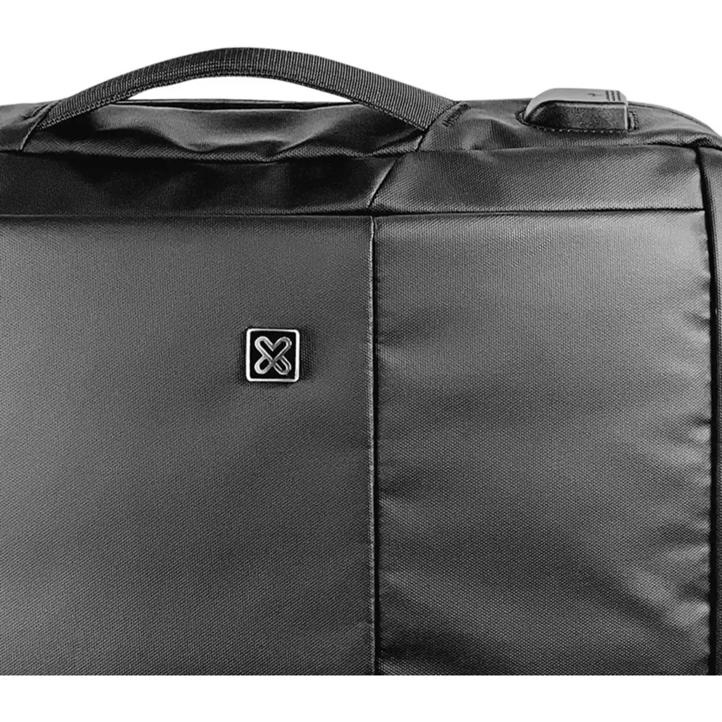 Imagen 5 de Klip Xtreme - Notebook carrying backpack - 15.6" - Polyester - Black - 2 in 1 Backpack & NB Case