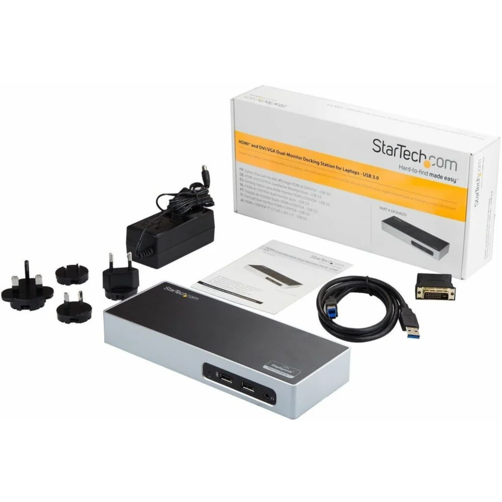 Imagen 2 de Docking Station StarTech Host USB 3.0, Prtos HDMI DVI 6*USB3.1 USB-B Audio LAN.