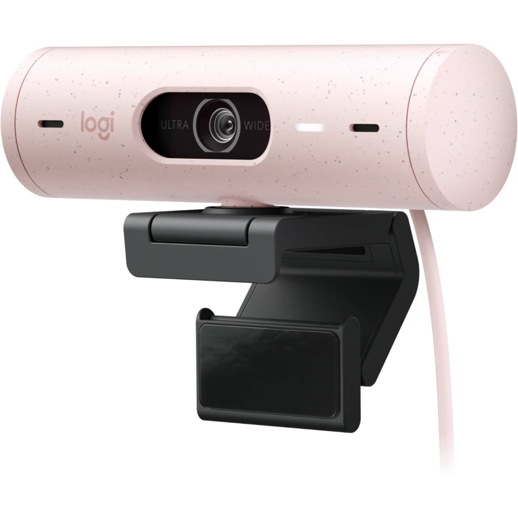 Imagen 1 de Cámara Web Logitech Brio 500 4mp Full HD 1080p Micrófono Integrado USB-C Rosado