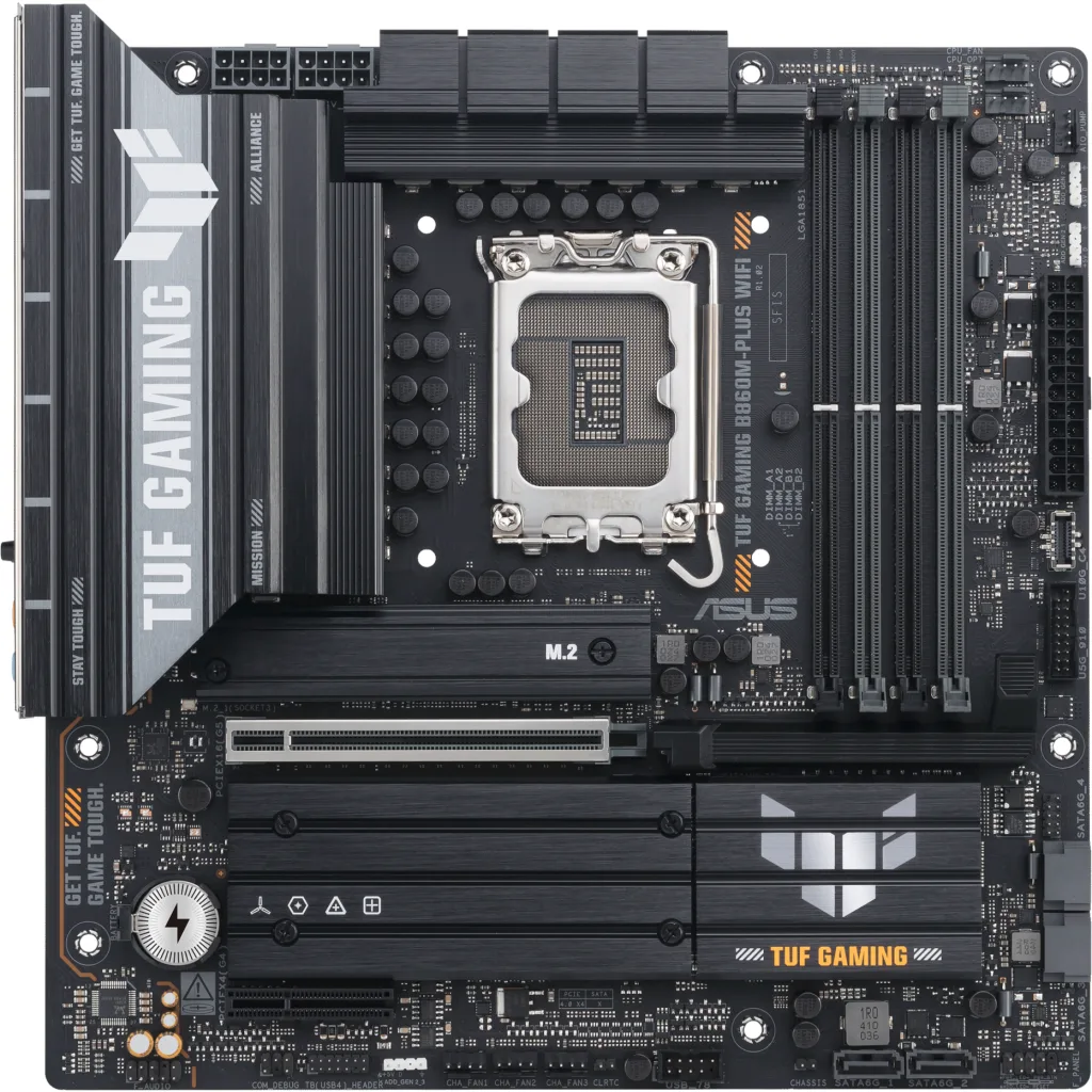 Tarjeta Madre Asus TUF GAMING B860M-PLUS WIFI LGA1851 4*DDR5 WIFI7 mATX