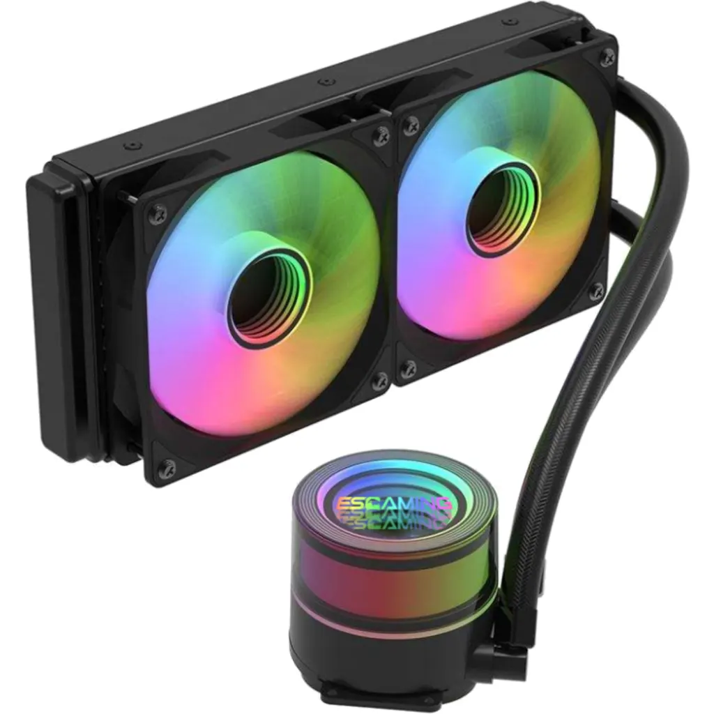 VENTILADOR CPU WATER COOLER CZ-240B-BK ARGB 240 ESGAMING