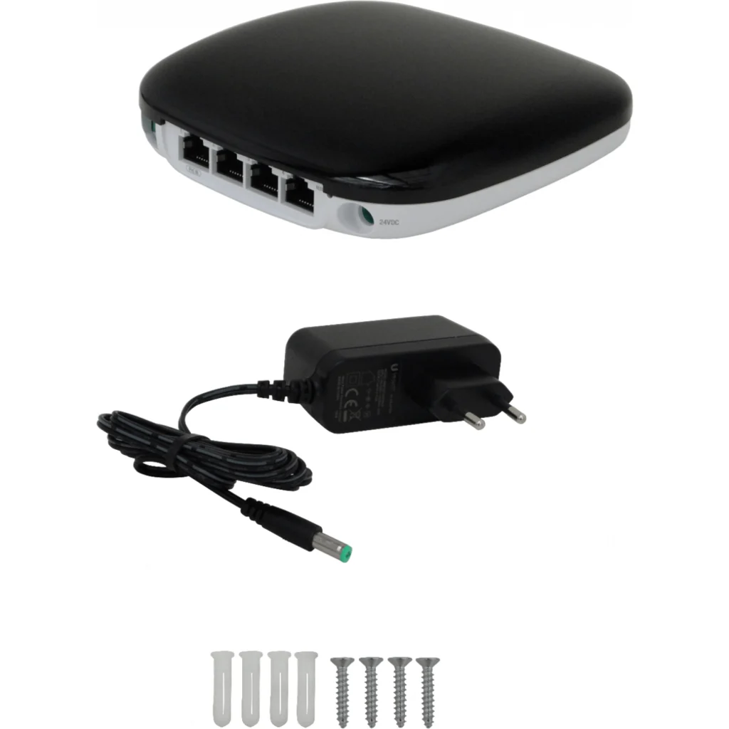Imagen 2 de UBIQUITI WiFi-2,4 GPON ONU 4-1000 1-SC/APC SM B+ inc24V-Plug 126x126mm