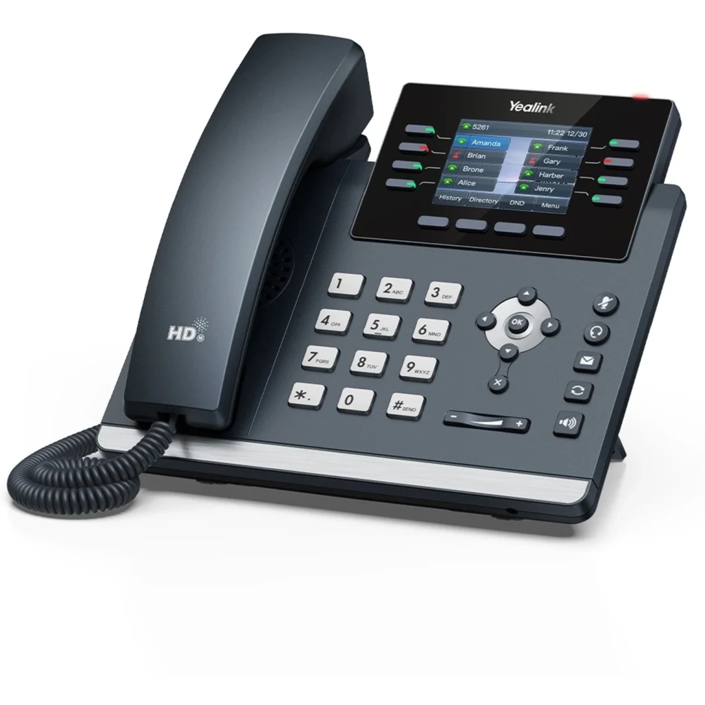 Teléfono IP Yealink SIP-T44W, WiFi Bluetooth Pantalla color 2.8" POE Gigabit