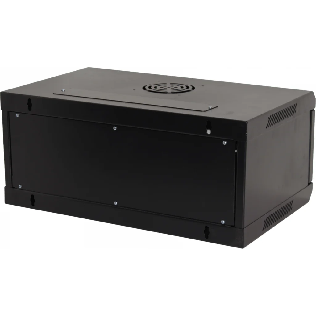 Imagen 1 de RK04-3C Rack Laterales-Fijos 4U 35cm-Fondo Rack Pared Mural Negro